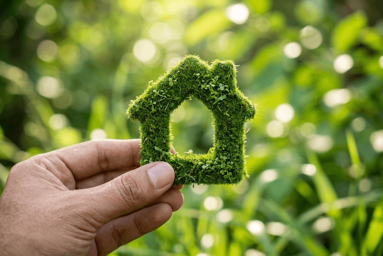 Duurzaam groene woning